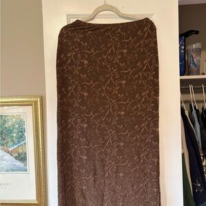 Jaclyn Smith Brown Maxi Pencil Skirt for Work